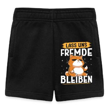 Mallorca LASS UNS FREMDE BLEIBEN Lustiges - Baby Shorts - Schwarz - Vorne