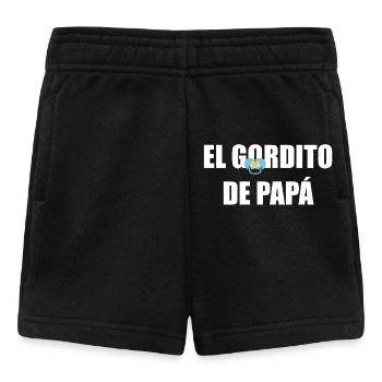 Daddy's Chubby in WHITE - Baby Shorts - black - Front