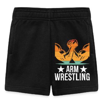 Arm Wrestling Tee - Baby Shorts - black - Front