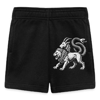 Chimera - Mythical Lion and Serpent Emblem - Baby Shorts - black - Front