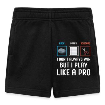Scissors Stone Paper Professional Winner - Baby Shorts - black - Front