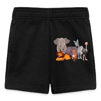 Animaux de safari - Short Bébé - noir - Devant