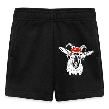 Switzerland Geissbock white - Baby Shorts - Schwarz - Vorne