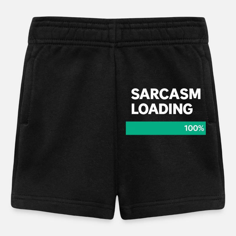 Sarcasm Loading Indication - Baby Shorts - black