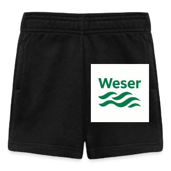 Weser vert blanc - Short Bébé - noir - Devant