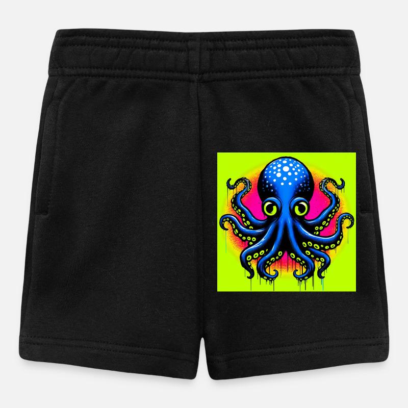 Krake - Baby Shorts - Schwarz
