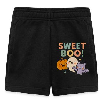 Sweet Boo - Chauve-souris fantôme Citrouille Kawaii Halloween - Short Bébé - noir - Devant