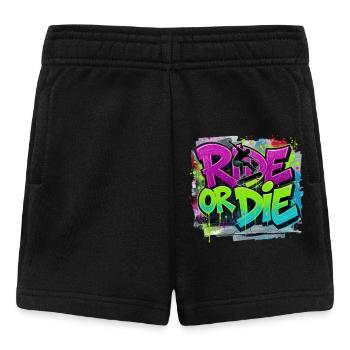 Ride or Die Skateboard Graffiti – Streetstyle - Baby Shorts - Schwarz - Vorne