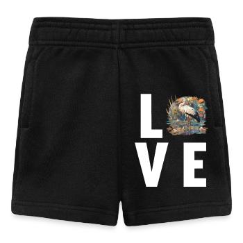 Störche Storch - Baby Shorts - Schwarz - Vorne