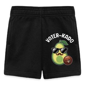 Vaterschaft VATER-KADO Bald Papa Lustiges - Baby Shorts - Schwarz - Vorne