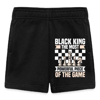 Schachfigur König Schachclub Schach - Baby Shorts - Schwarz - Vorne