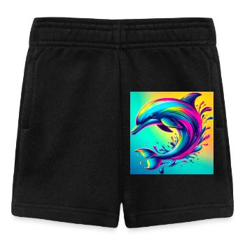 Delfin - Baby Shorts - Schwarz - Vorne