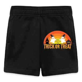 Trick or Treat - Halloween Geister und Kürbisse - Baby Shorts - Schwarz - Vorne