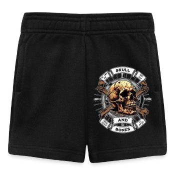Skull and Bones Pirat - Baby Shorts - Schwarz - Vorne