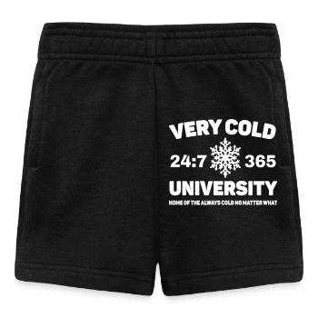 très froid université drôle collège humour mème - Short Bébé - noir - Devant
