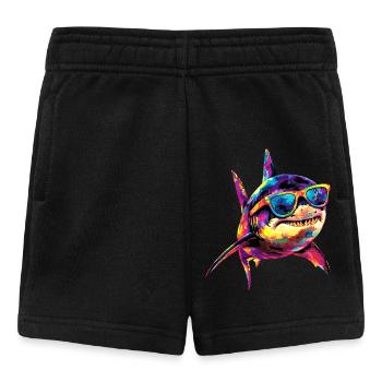 Hai Haifisch Tigerhai Taucher Süße Haie Weißer Hai - Baby Shorts - Schwarz - Vorne