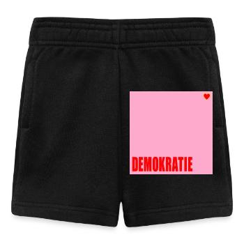 Politik Demokratie Herz - Baby Shorts - Schwarz - Vorne