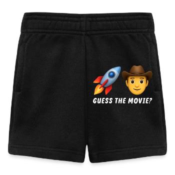 Cowboy Adventure Rocket Design - Baby Shorts - black - Front