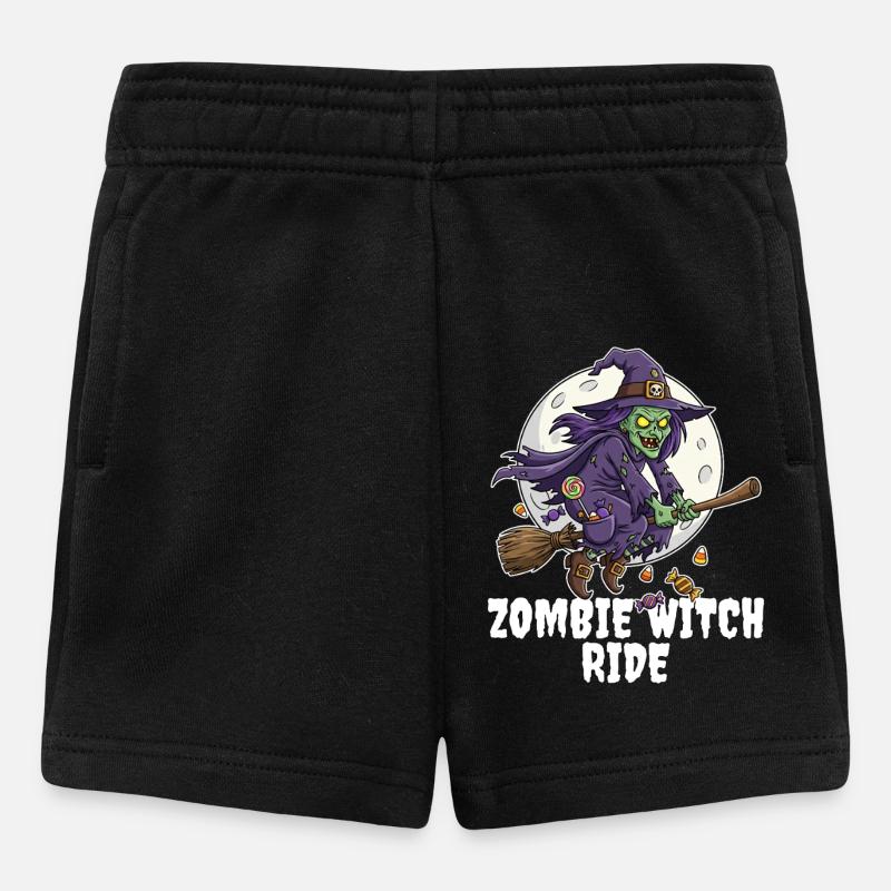 ZOMBIE WITCH RIDE - ZOMBIE HALLOWEEN - Short Bébé - noir