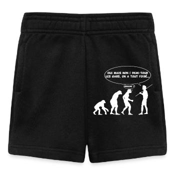 Evolution error (white) - Baby Shorts - black - Front