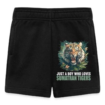 Sumatra-Tiger - Baby Shorts - Schwarz - Vorne