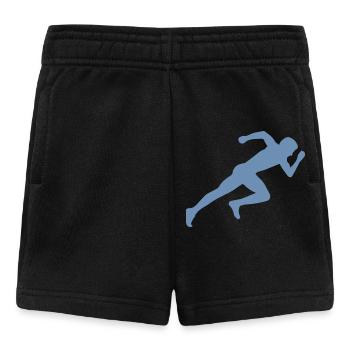 Silhouette minimaliste Sprinter Sprint Racing - Short Bébé - noir - Devant