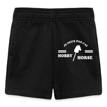 Ich habe Steckenpferd - Baby Shorts - Schwarz - Vorne