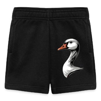 Oie mignon oie poussins Oie poussin canard petites oies - Short Bébé - noir - Devant