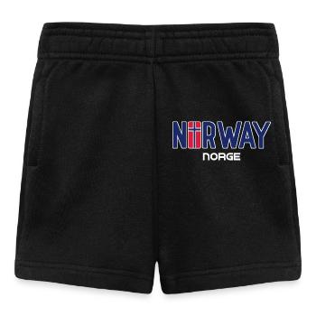 Norway - Norge - Norwegen - Flagge - Skandinavien - Baby Shorts - Schwarz - Vorne