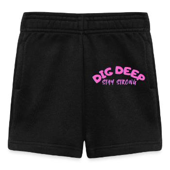 Dig-Deep Stay Strong - Baby Shorts - black - Front