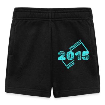 Born in 2015 - Baby Shorts - black - Front