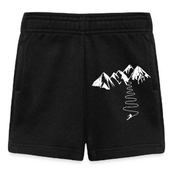 Cadeau Skieur De Haute Montagne Alpes Pyrenées - Short Bébé - noir - Devant