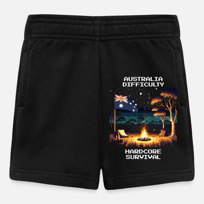 Australien: Hardcore-Survival | Outback - Baby Shorts - Schwarz