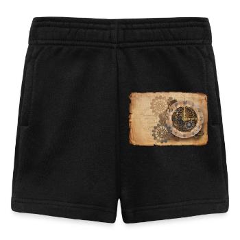 Steampunk clockwork - Baby Shorts - black - Front