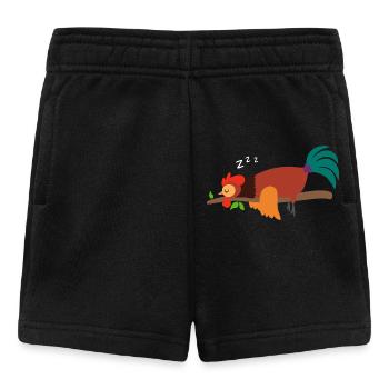 Pyjama coq, pyjama poulet, chemise de nuit, cadeau - Short Bébé - noir - Devant