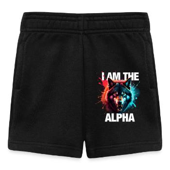 I am the Alpha Wolf - Baby Shorts - black - Front