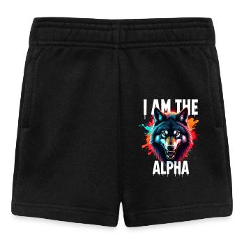 I am the Alpha Wolf - Baby Shorts - black - Front