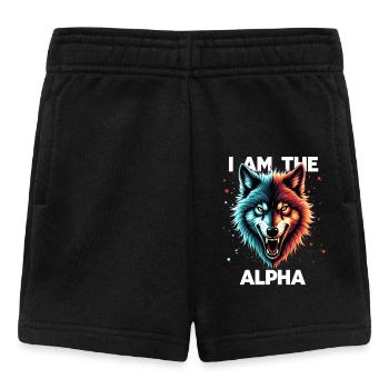 I am the Alpha Wolf - Baby Shorts - black - Front