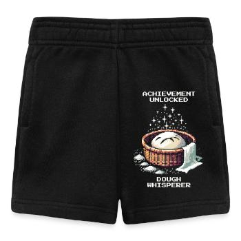 Succès débloqué : Dough Whisperer | Pain - Short Bébé - noir - Devant