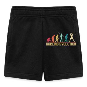 Hurling Evolution Silhouette Design - Baby Shorts - black - Front