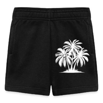 Sonne küsst Palmen Sommer am Palmenstrand - Baby Shorts - Schwarz - Vorne