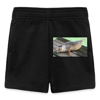 Robbenjunges auf Texel - Baby Shorts - Schwarz - Vorne