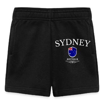 Sydney, Australie, design élégant et minimaliste - Short Bébé - noir - Devant