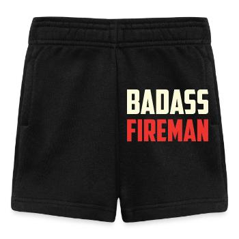 Combatant firefighter badass - Baby Shorts - black - Front
