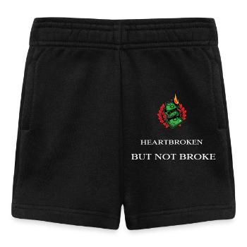 heartbroken_but_not_broke - Baby Shorts - black - Front