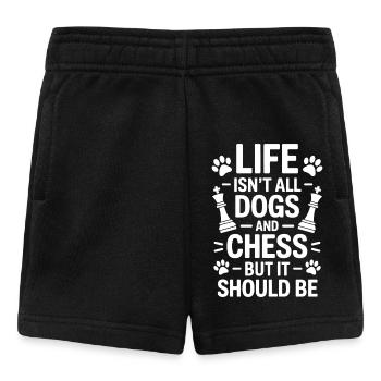 Échecs Dire Joueur D’échecs Chiens Cadeau D’échecs - Short Bébé - noir - Devant