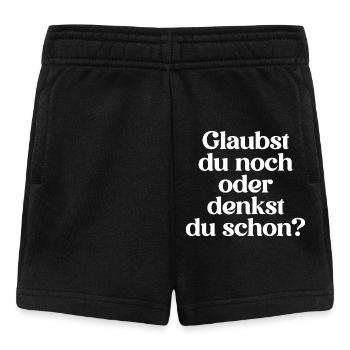 DÉCLARATION INDISPENSABLE POUR LES ATHÉES - Short Bébé - noir - Devant