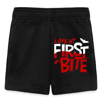 Coup de foudre à la première bouchée - Short Bébé - noir - Devant