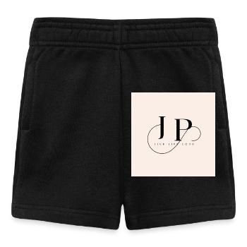Monogramme élégant avec devise inspirante - Short Bébé - noir - Devant