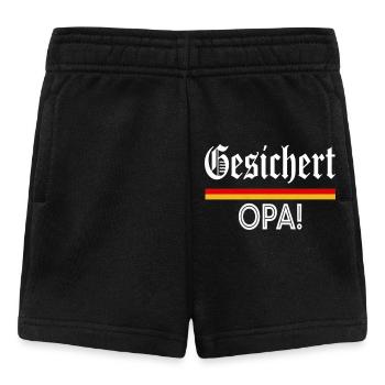 Sécurisé, grand-père ! Dicton de grand-père - Short Bébé - noir - Devant